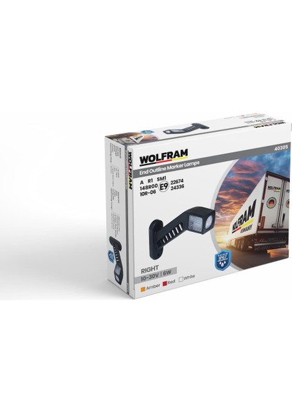 Dorse Boynuz Lamba Uzun Desenli Sağ E Belgeli - Wolfram 40305 fiyatları