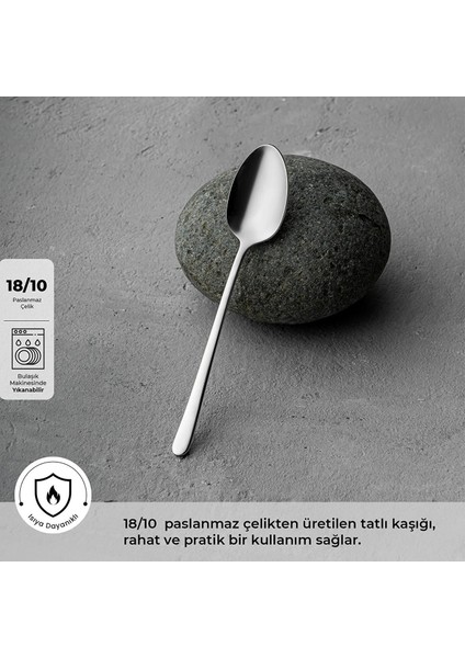 Titan Tatlı Kaşığı – 18/10 Paslanmaz Çelik – Tekli