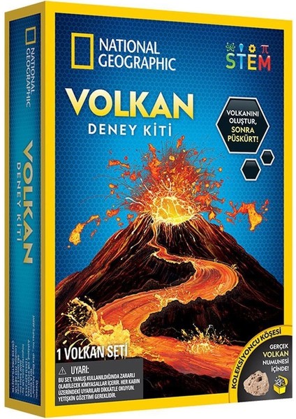 NAT02002 National Geographic Volkan Deney Kiti - Trvolcano2 +8 Yaş