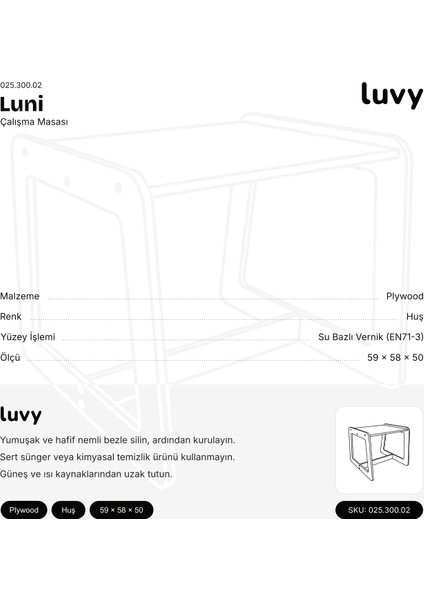 Luni Çalışma Masası Montessori modelleri