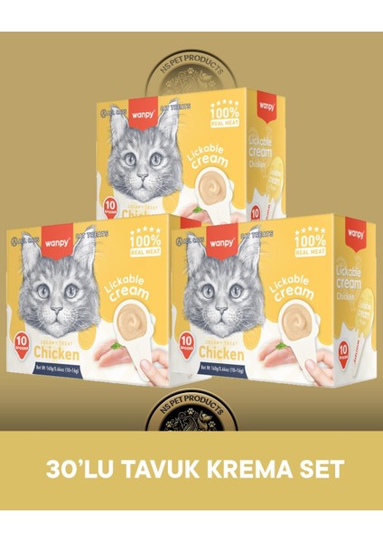 Lickable Cream Tavuklu Kedi Ödül Maması 30X16 Gram fiyatları