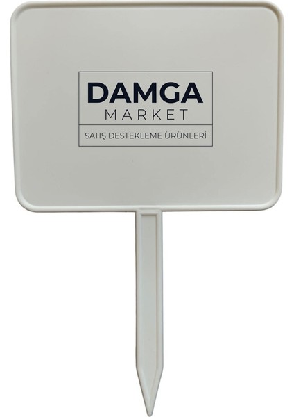 Plastik Saplamalı Yazılıp, Silinebilir Bakliyat, Manav, Pazarcı Etiketliği 10 cm x 13 Cm-10'lu Paket fiyatları