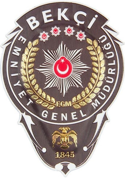 Bekçi Gögüs Arması 3D Plastik Tpu, Yeni Tip, Cırtlı, Standart Ölçü, 1.sınıf Kalite