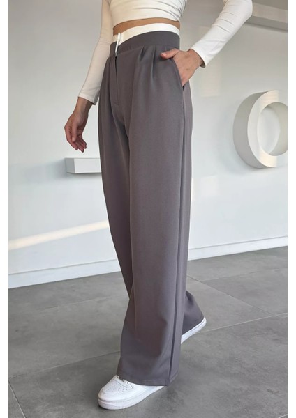 Kadın Yüksek Bel Pileli Palazzo Pantolon P-00019312 fiyatları