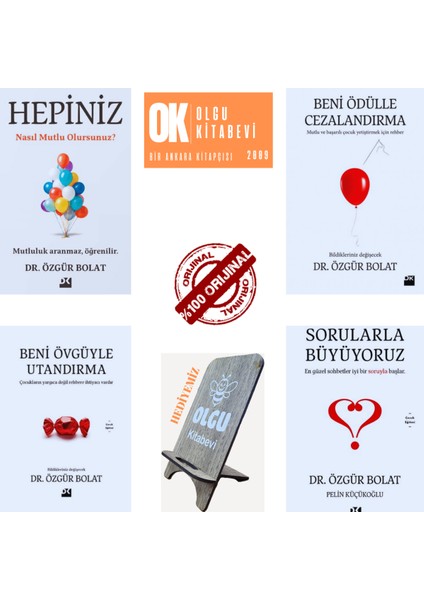 Beni Ödülle Cezalandırma - Hepiniz Nasıl Mutlu Olursunuz? / 4 Kitap Telefon Tutucu Hediye