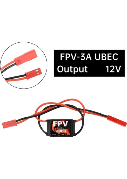 Siyah Fpv Ubec 12V 3A 4–6s – Fpv/rc Sistem Güç Modülü