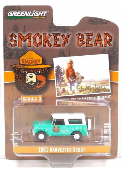 Smokey Bear Series 3-1961 Harvester Scout 1/64 Model Araba