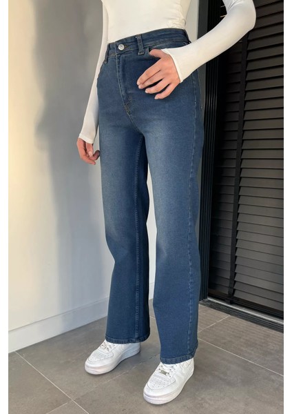 Kadın Yüksek Bel Jean Kot Pantolon P-00019441 fiyatları