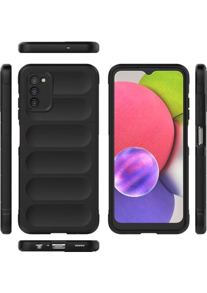 Samsung Galaxy A03S Kılıf Optimum Silikon - SIYAH-(5796) - ME001W-51HQO2 fiyatları