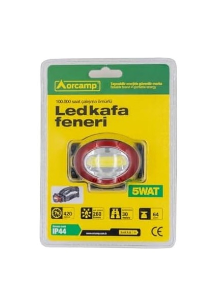 LED Kafa Feneri, Dayanıklı Kamp Ekipmanları, Kamp Aksesuarları, Açık Hava Sporları, Doğa Sporları, Yürüyüş, Sırt Çantasıyla Seyahat modelleri