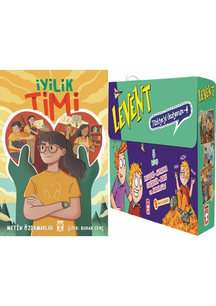 Iyilik Timi (Metin Özdamarlar) ve Levent Türkiyeyi Geziyorum 4 Set - (5 Kitap)