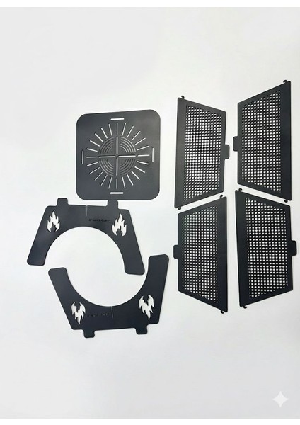 Ateş Çukuru Portatif Hafif Estetik Görünüm Katlanır Çanta Hediyeli Ateş Çukuru modelleri