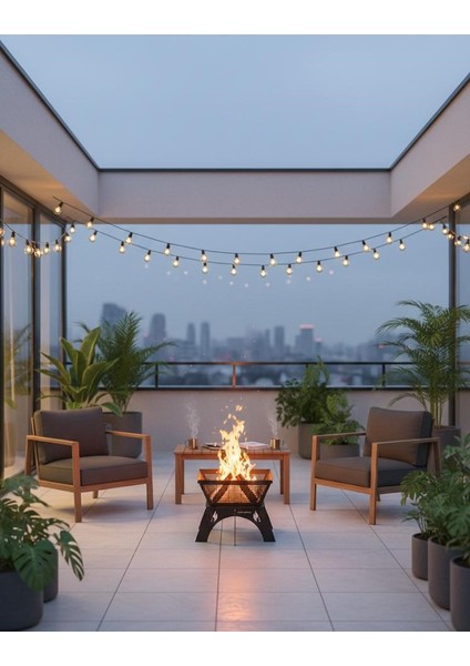 Ateş Çukuru Portatif Hafif Estetik Görünüm Katlanır Çanta Hediyeli Ateş Çukuru fırsatları