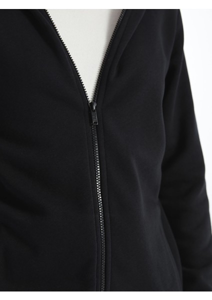 Yeni Sezon Kapüşonlu Kadın Kalın Fermuarlı Sweatshirt modelleri