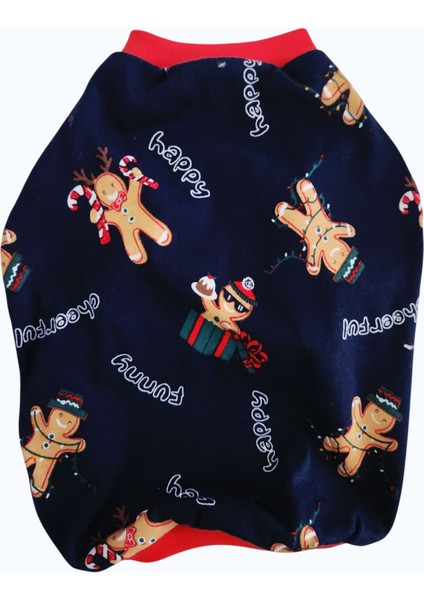 Kedi Köpek Kıyafeti Lacivet Noel Yılbaşı Tshirt