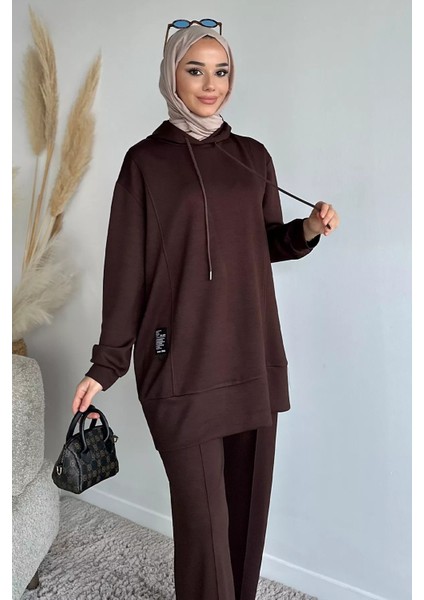Kapüşonlu Tunik Pantolon Tesettür Ikili Takım P-00019332 fiyatları