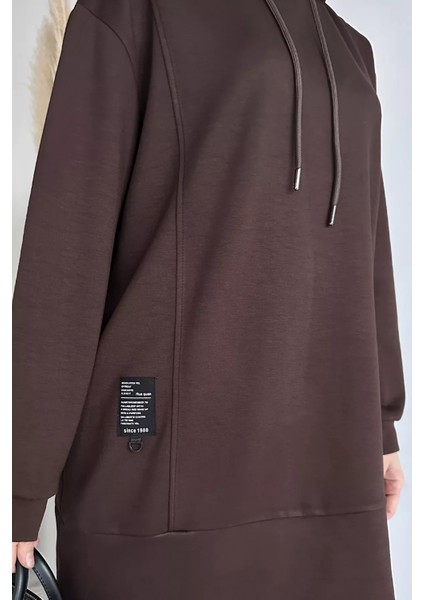 Kapüşonlu Tunik Pantolon Tesettür Ikili Takım P-00019332 fırsatları