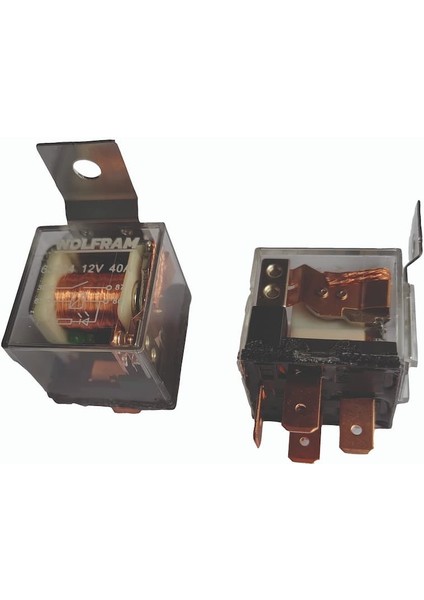 Röle Çift Platinli Şeffaf 4 Uçlu Eco 12V 5 Adet - Wolfram 63204 fiyatları