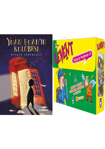 Yuan Huan'ın Kulübesi (Miyase Sertbarut) ve Levent Türkiyeyi Geziyorum 3 Set - (5 Kitap)