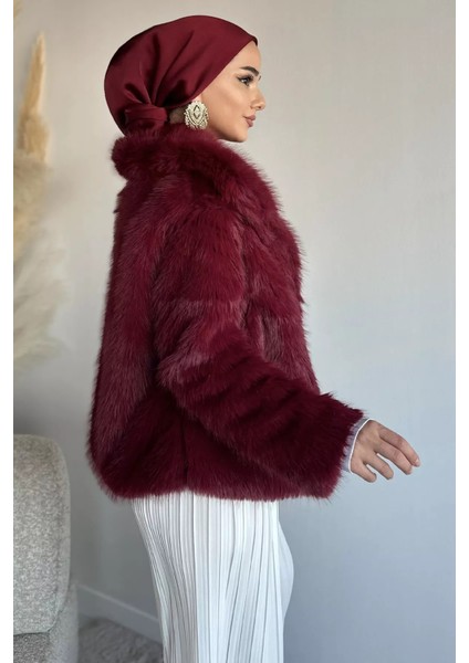 Iç Astarlı Çift Cepli Kürklü Tesettür Mont P-00019456 indirimleri