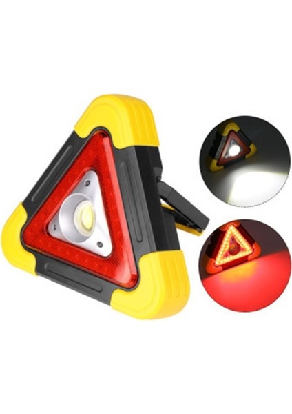 Şarjlı Üçgen Uyarı Lambası - 500 Lümen Cob LED Çalışma Işığı, Acil Durum ve Tamir Lambası fırsatları