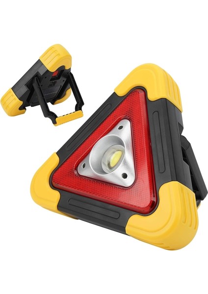 Şarjlı Üçgen Uyarı Lambası - 500 Lümen Cob LED Çalışma Işığı, Acil Durum ve Tamir Lambası indirimleri