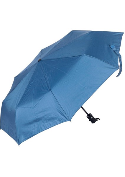 Rüzgarlı Havalara Uygun, Şık ve Otomatik Kullanımlı Lacivert Şemsiye