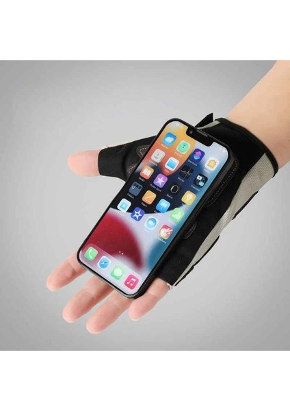 Unisex Korumalı Yarım Parmak Premium Motorsiklet Eldiveni indirimleri