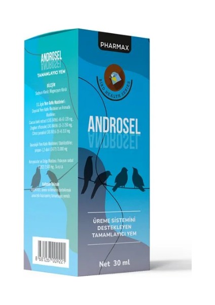 Androsel Kuş Üreme Sistemi Desteği 30 ml