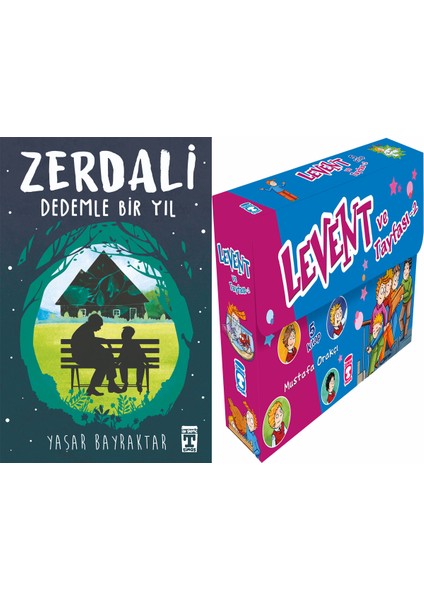 Zerdali Dedemle Bir Yıl (Yaşar Bayraktar) ve Levent ve Tayfası 2 Set - (5 Kitap)
