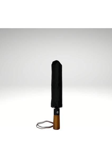 Kahve Saplı 10 Telli Otomatik Uv Korumalı Rüzgar Dayanıklı Şemsiye