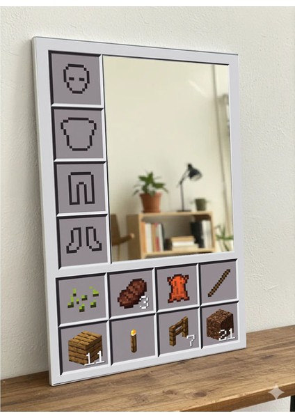 Minecrft Ayna Minecrft Oyun Temalı Dekoratif Ayna modelleri