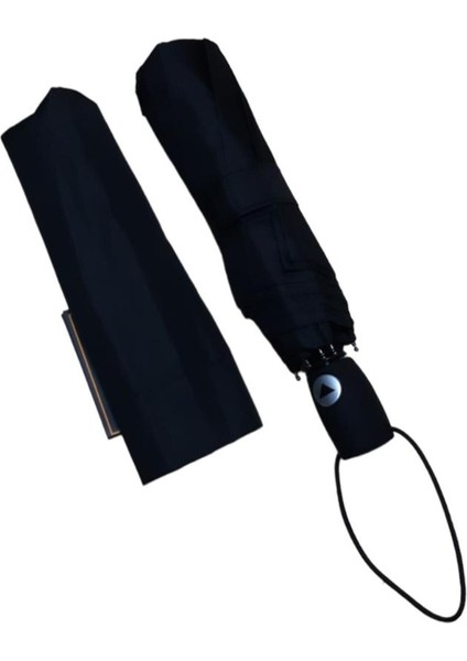 Yarım Otomatik Erkek Şemsiye Çanta Boy 8 Telli Siyah indirimleri