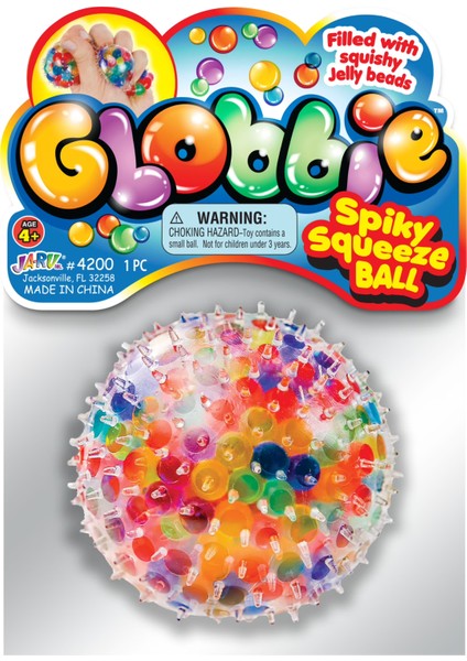 Globbie Renkli Stres Topu, Jöle Boncuk Dolgulu, Sıkılabilir Duyusal Oyuncak indirimleri