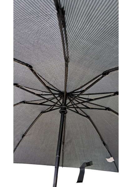 Renkli Fiber Gövde Tam Otomatik 10 Telli Rüzgar Dayanıklı Şemsiye