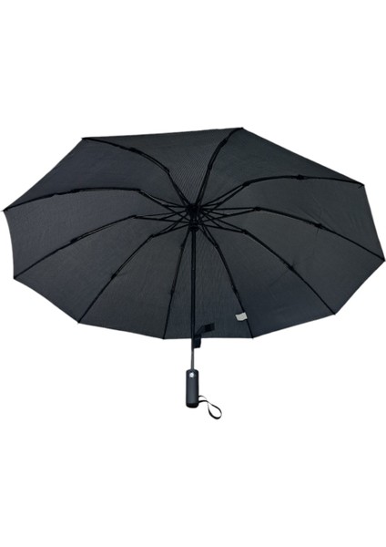 Renkli Fiber Gövde Tam Otomatik 10 Telli Rüzgar Dayanıklı Şemsiye