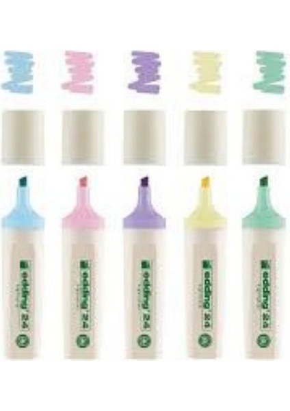 Edding Fosforlu Kalem 10 Adet 5+5 Normal ve Pastel Renkler modelleri