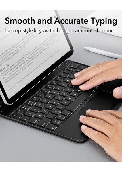 iPad Air 11" (M3/M4/M5)-Pro 11"(4/3/2/1. Nesil)-Air (5/4. Nesil) Rebound Manyetik Klavyeli Kılıf