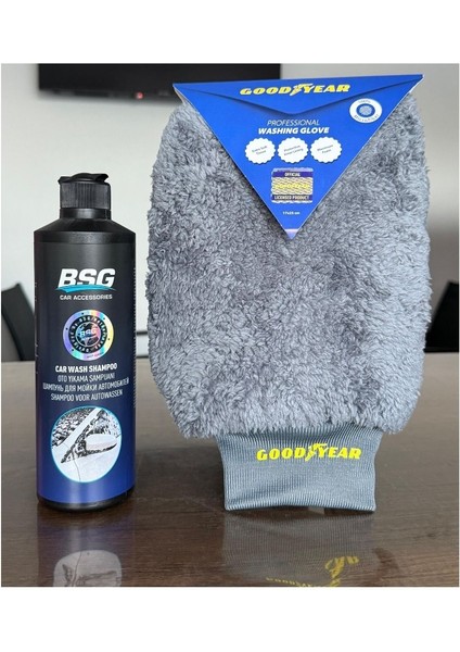 Üstün Performanslı Şeffaf Dokulu Yıkama Eldiveni ve Yıkama Şampuanı