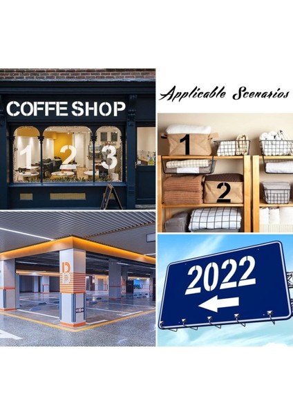 Tekrar Kullanılabilir Büyük Harf ve Sayı Boyama Şablonu 28CM 36 Adet indirimleri