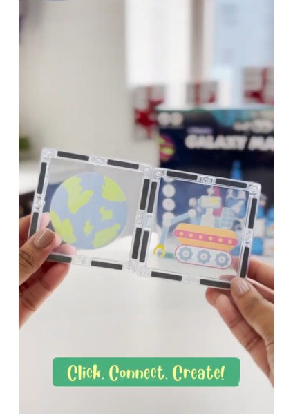 Manyetik LEGO Seti 39 Parça – Polis Uzay Serisi Magnetic Tiles – 3+ Yaş Eğitici Oyuncak