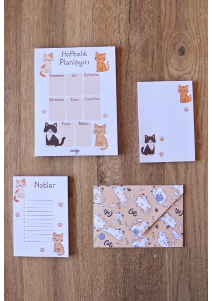 Planlayıcı Set Desenli 50 Yp. + Zarf