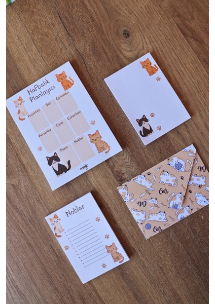 Planlayıcı Set Desenli 50 Yp. + Zarf modelleri