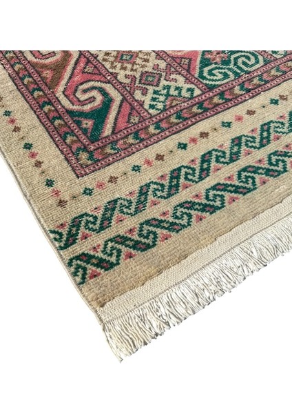 El Dokuma Vintage Eskitme Afgan Seccade 85X150 Renkli Yün Namazlık Çok Renkli fiyatları