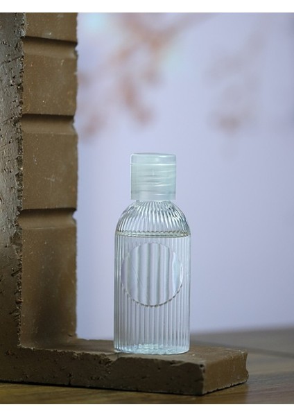 25 Adet 50 ML DNZ21 Şeffaf Fliptop Kapak Dezenfektan Kolonya Parfüm Hediyelik Nikah Nişan Düğün İçin Boş Plastik Şişe