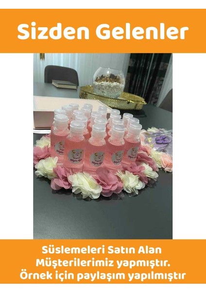 25 Adet 50 ML DNZ21 Şeffaf Fliptop Kapak Dezenfektan Kolonya Parfüm Hediyelik Nikah Nişan Düğün İçin Boş Plastik Şişe