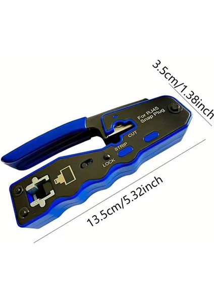 Cat7/cat6 Yeni Nesil Pense 8P8C + 100 Adet Delikli Jak + Test Cihazı + 100 Adet Cover + Kablo Soyucu indirimleri