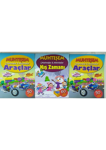 Kış Zamanı -Araçlar 2 Adet Muhteşem Çıkartmalar - The Book Company