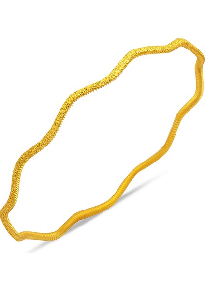 Simli 22 Ayar Altın Ajda Bayan Bilezik 10 Gr.