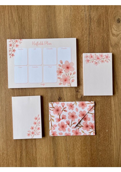 Planlayıcı Set Desenli 50 Yp. + Zarf
